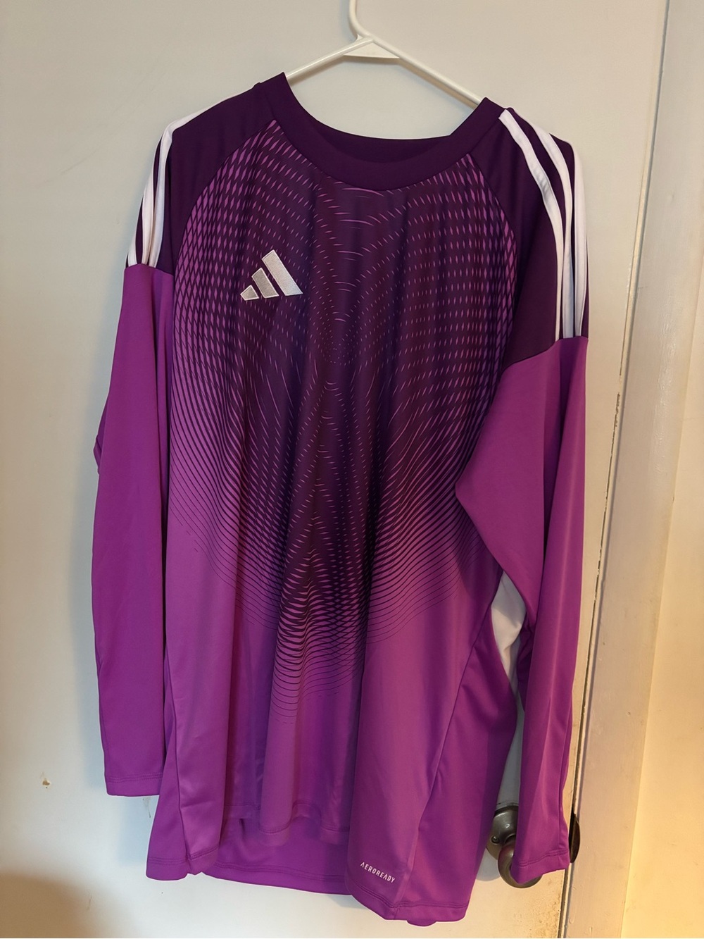 ADIDAS SLIM FIT TIRO25 COMPETITION LONG SLEEVE GOALKEEPER JERSEY, size 2XL